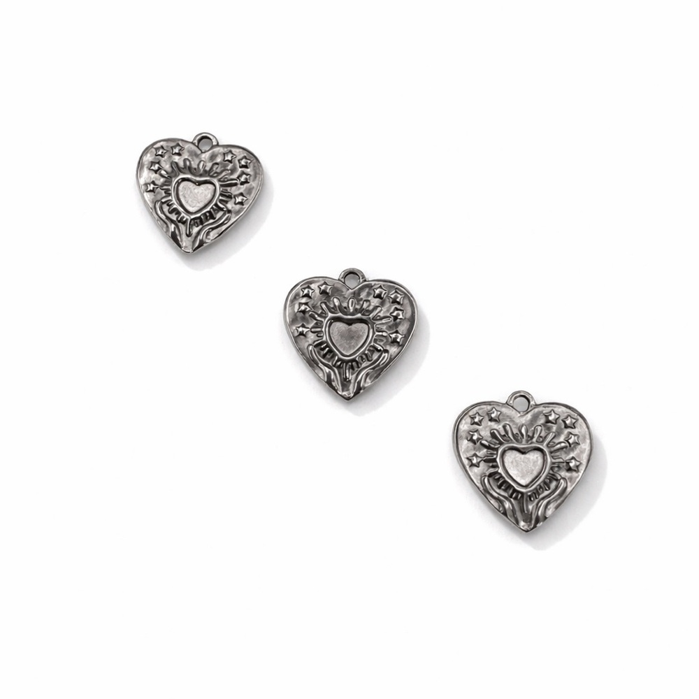 Heart Charm | Silver | Stainless Steel